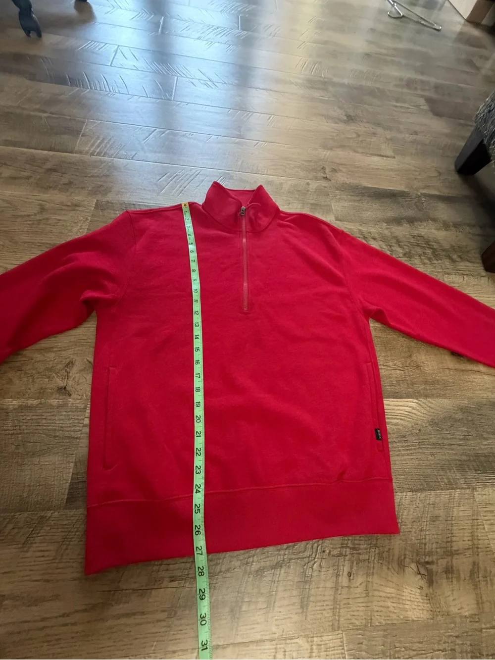 J.Crew Heritage Fleece Quarter Zip Sweatshirt Red NWT Men’s Medium $128